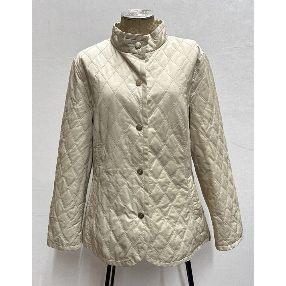 Feraud women US size 14 beige button light jacket